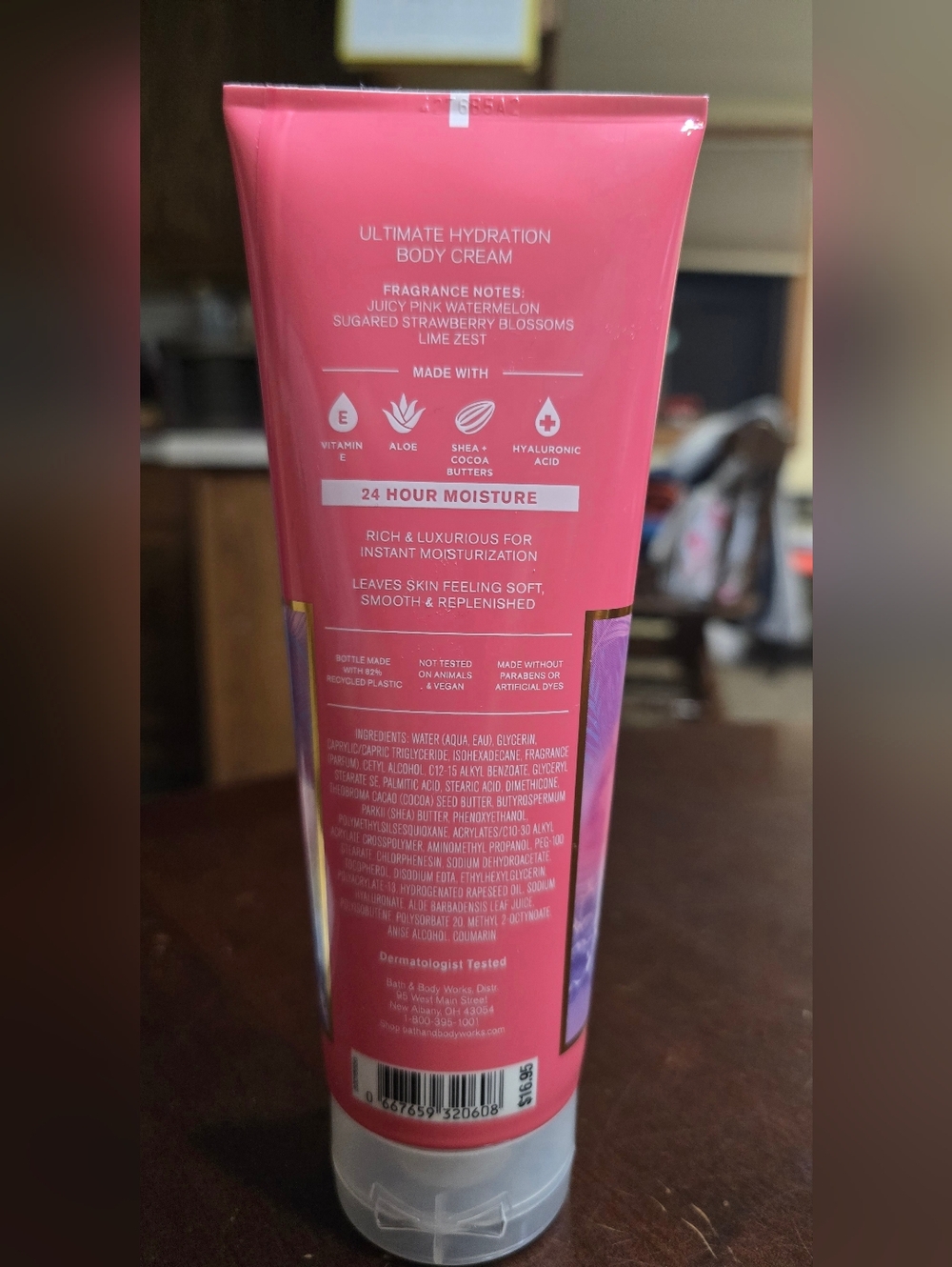 New Bath & Body Works Pink Watermelon Blast Body Cream - Picture 2 of 3